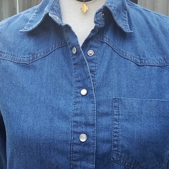 ❤Prototype chambray tunic top size small - Picture 3 of 7